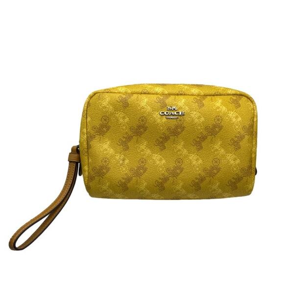 COACH Horse & Carriage Print Boxy 20 Cosmetic Bag F84642 - Picture 2 of 10